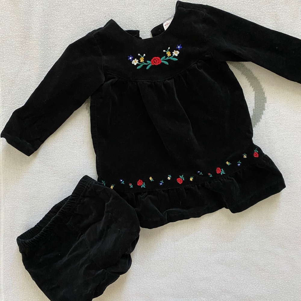 Hanna Andersson holiday set in black velvet